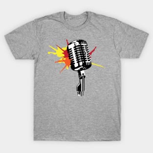 Microphone - 1950's Elvis style T-Shirt